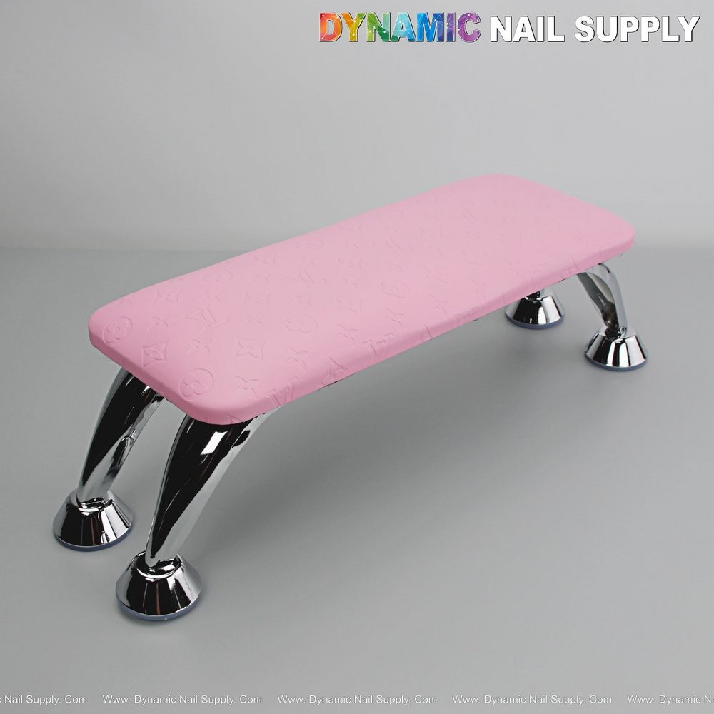 Manicure Armrest Pillow — Pink LV Debossing Handrest